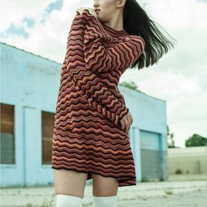 Free People Knit Striped Dress